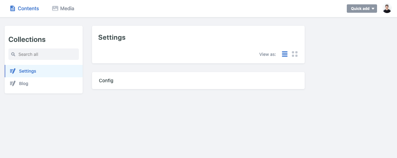 Netlify CMS Dashboard