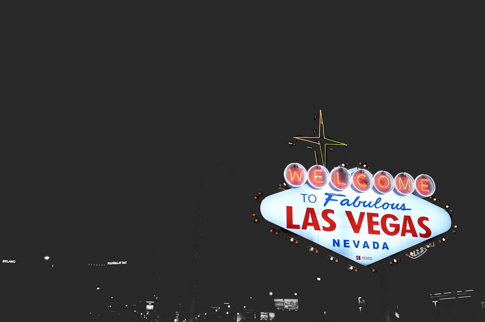 The classic vegas sign you see on your way in.