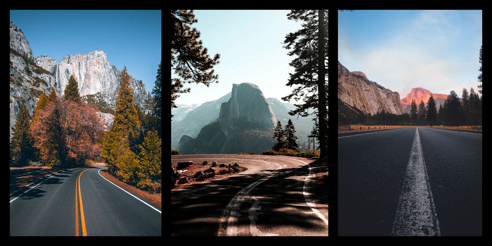 Yosemite roads on the way in